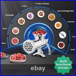 Manual Meat Grinder Stainless Steel Hand Cranked Meat Grinding Machine Hou