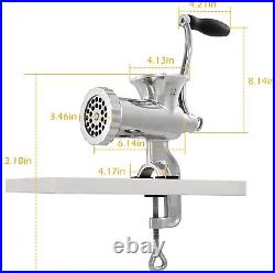 Manual Meat Grinder Stainless Steel Meat Mincer Hand Sausage Filling Stuffe