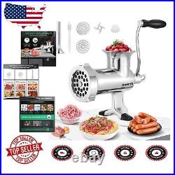 Manual Stainless Steel Meat Grinder Versatile Mincer for Fresh Ingredients