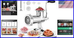 Manual Stainless Steel Meat Grinder Versatile Mincer for Fresh Ingredients