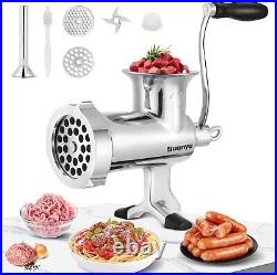 Manual Stainless Steel Meat Grinder Versatile Mincer for Fresh Ingredients