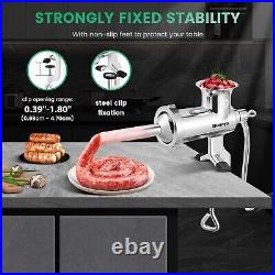 Manual Stainless Steel Meat Grinder Versatile Mincer for Fresh Ingredients