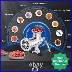 Manual Stainless Steel Meat Grinder Versatile Mincer for Fresh Ingredients