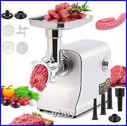 Meat Grinder Electric 2800W Max Meat Mincer with Stainless Steel 2 Blades&