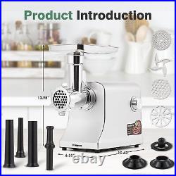 Meat Grinder Electric 2800W Max Meat Mincer with Stainless Steel 2 Blades&