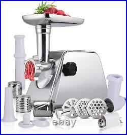 Meat Grinder Electric, ANBULL Electric Meat Grinder Stainless Steel, Sausage Stu