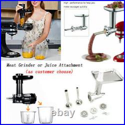 Meat Grinder & Juice Attachment For Kitchenaid JE Citrus Juicing Stand Mixer