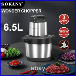 Meat Grinder Kitchen Chopper 3 Gear Electric Meat Grinders Stainless Steel Veget