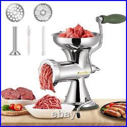 Meat Grinder Manual Stainless Steel Food Grinding Machine Sausage Stuffer Han