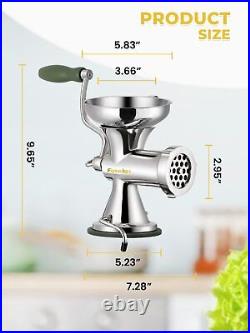 Meat Grinder Manual Stainless Steel Food Grinding Machine Sausage Stuffer Han