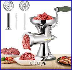 Meat Grinder Manual Stainless Steel Food Grinding Machine Sausage Stuffer Hand C