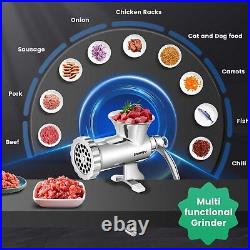 Meat Grinder Manual Stainless Steel Meat Mincer Sausage Stuffer Filler Han