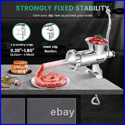 Meat Grinder Manual Stainless Steel Meat Mincer Sausage Stuffer Filler Han