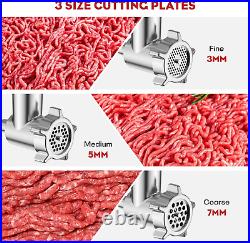 Meat Grinder & Stainless Steel Slicer Shredder Attachment for KitchenAid Stand M