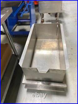 Meat Grinder Transport Bin/ Commercial Stainless Steel on Casters