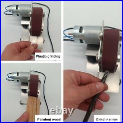 Mini Electric Belt Sander DIY Polishing Grinding Machine Multifunctional Grinder
