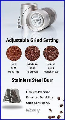 Mini Slim Travel Sized Stainless Steel Conical Bu. Q Manual Coffee Grinder