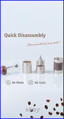 Mini Slim Travel Sized Stainless Steel Conical Bu. Q Manual Coffee Grinder