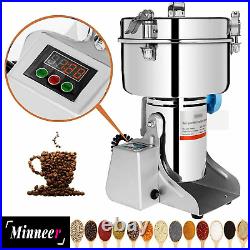 Minneer 350g Electric Mill Grinder Stainless Steel 110V Pulverizer Grinding Mach
