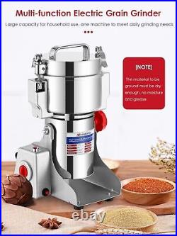 Moongiantgo 700g Durable Stainless Steel Grain Spice Mill Grinder 2500W