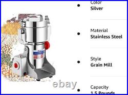 Moongiantgo 700g Durable Stainless Steel Grain Spice Mill Grinder 2500W