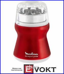 Moulinex AR1105 Coffee Grinder Red Ruby Stainless Steel 180W GENUINE New