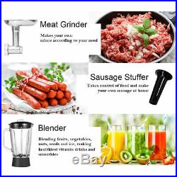 Multifunctional Stand Mixer Blender Meat Grinder Sausage Maker With 7QT Bowl New