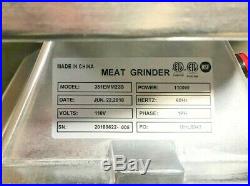 NEW 1100W Commercial Electric Meat Grinder Stainless Steel 1.5HP Counter Top NSF