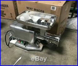 NEW Commercial Electric Meat Grinder Stainless Steel 1.5HP Counter Top NSF