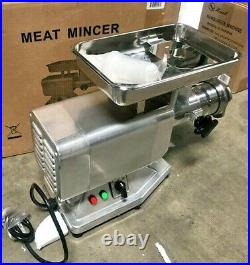 NSF Commercial Electric Meat Grinder Stainless Steel 1.5HP Counter Top ETL