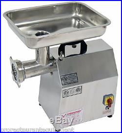 New American Eagle Ae-g22n 1.5hp #22 Commercial Stainless Steel Meat Grinder