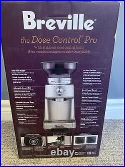 New Breville BCG600SIL The Dose Control Pro Coffee Grinder Brand New