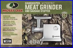 New? Weston? #12 Electric Meat Grinder & Sausage Stuffer? GameKeeper? Mossy Oak