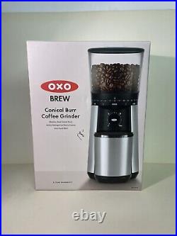 New in Box OXO Brew Stainless Steel Conical Burr Coffee Grinder 8717000