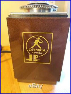 Olympia Mocca Express Espresso Coffee Grinder Vintage Stainless Steel Hand Made