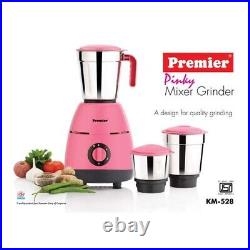 PREMIER PINKY MIXER GRINDER WITH 3 STAINLESS STEEL JAR 550W Home purpose mixer