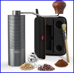 Permanent Warranty Manual Coffee Grinder Hand Stainless Steel Conical Burr Setti