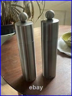 Peugeot Freres France Lion Reims Stainless Steel 8 Salt & Pepper Mill Grinder