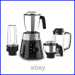 Philips Steel 4-Jar Mixer Grinder, 750-Watt, Stainless Steel, Black