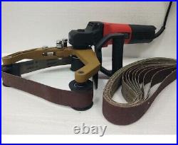 Pipe Tube arc Polisher Rail Grinder Sander 250 Belt metal wood stainless steel