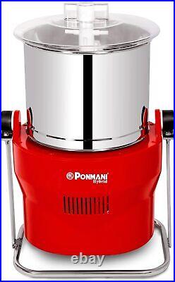 Ponmani Hybrid Commercial Tilting Wet Grinder (10 Litre) Stainless Steel