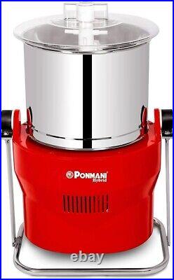 Ponmani Stainless Steel Hybrid Tilting Wet Grinder (10 Litre) Fast Shipping