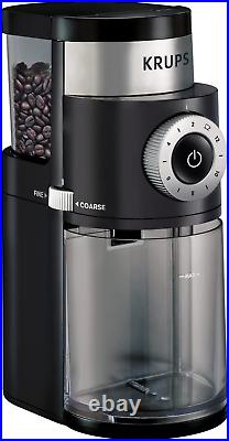 Precision Plastic and Stainless Steel Flat Burr Grinder 12 Cup 110 Watts 12 Grin