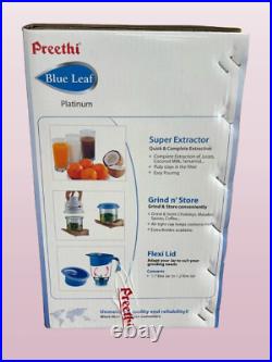 Preethi Blue Leaf Platinum Mixer Grinder, 110V