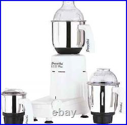 Preethi Eco Plus Mixer Grinder 110-Volt for use in USA/Canada, White, 3-Jars