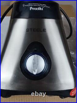 Preethi Steel 3-Jar 550W Grinder with Turbo-Vent
