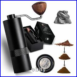 Premium Manual Coffee Grinder Stainless Steel with Aluminum Housing Conical