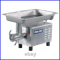 Pro-Cut KG-12-SS #12 Stainless Steel Electric Meat Grinder 115V, 3/4 HP