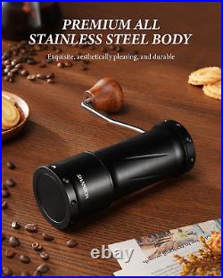 Professional Manual Coffee Bean Grinder with 420 High-Strength Stainless Steel C