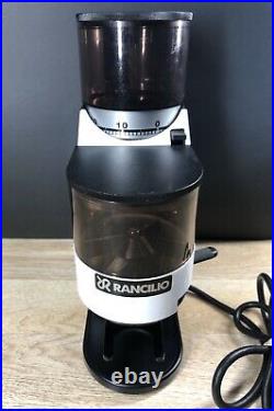 Rancilio Rocky Espresso Coffee Grinder with Doser Chamber White. Tested Works